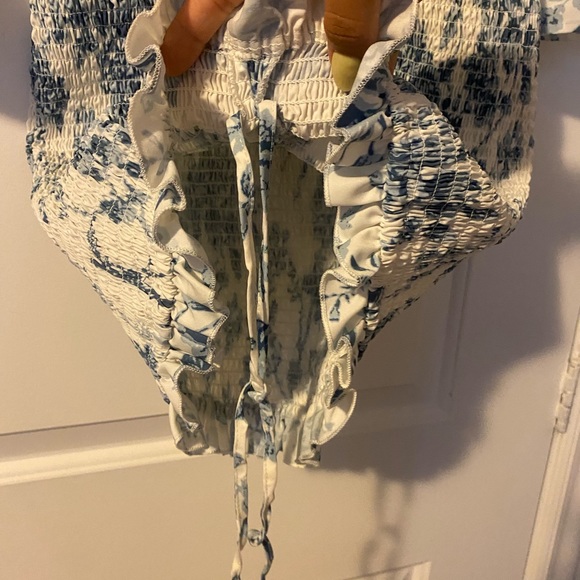 Floral drawstring front bodycon dress - Picture 5 of 5